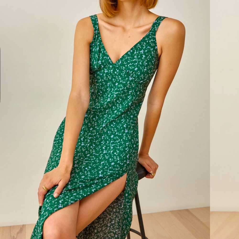 Reformation Lynda Dress with Spring Floral Print